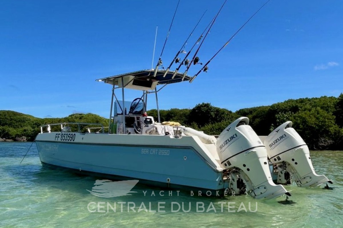 Catamaran Sea Cat 2550 équipé pour la pêche - Centrale du Bateau