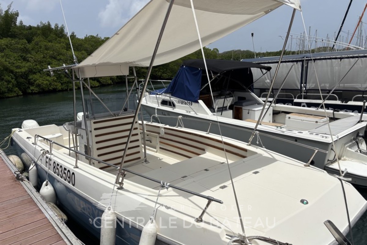 Taud avant sur T-Top - Sea Cat 2550 - Centrale du Bateau
