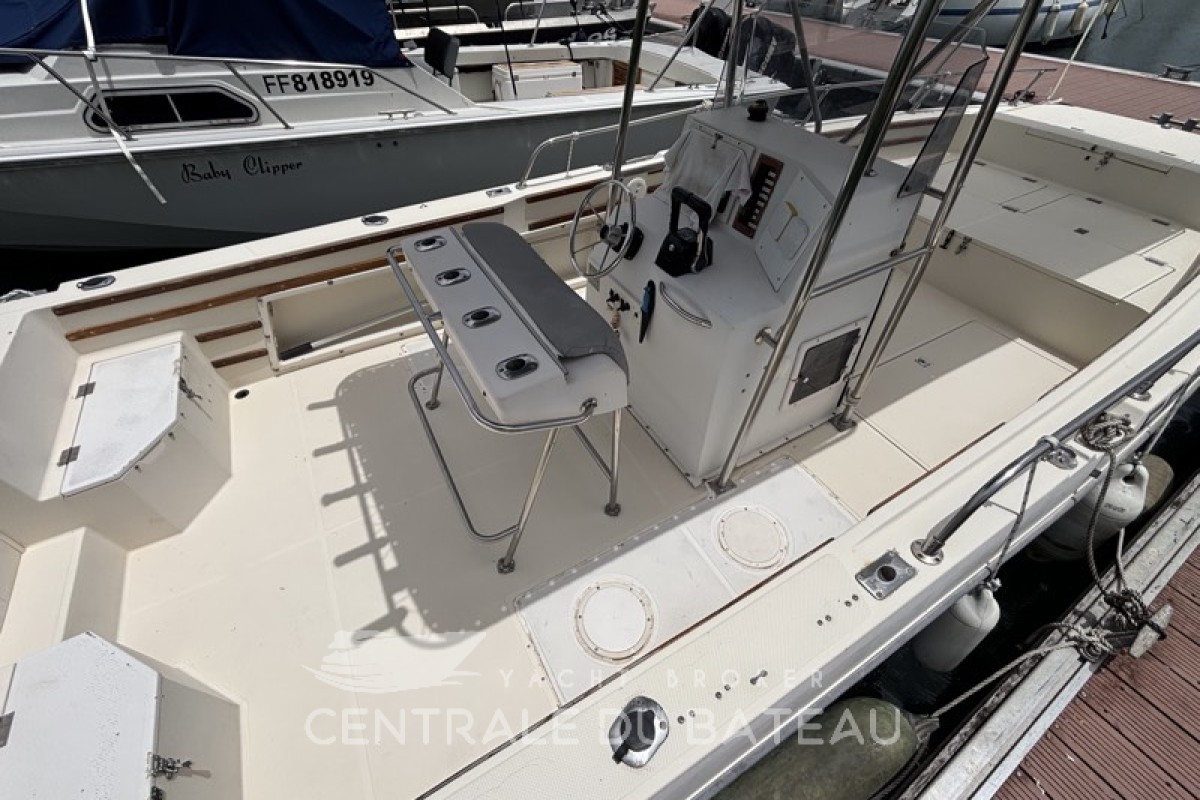 Cockpit aménagé pêche - Sea Cat 2550 - Centrale du Bateau
