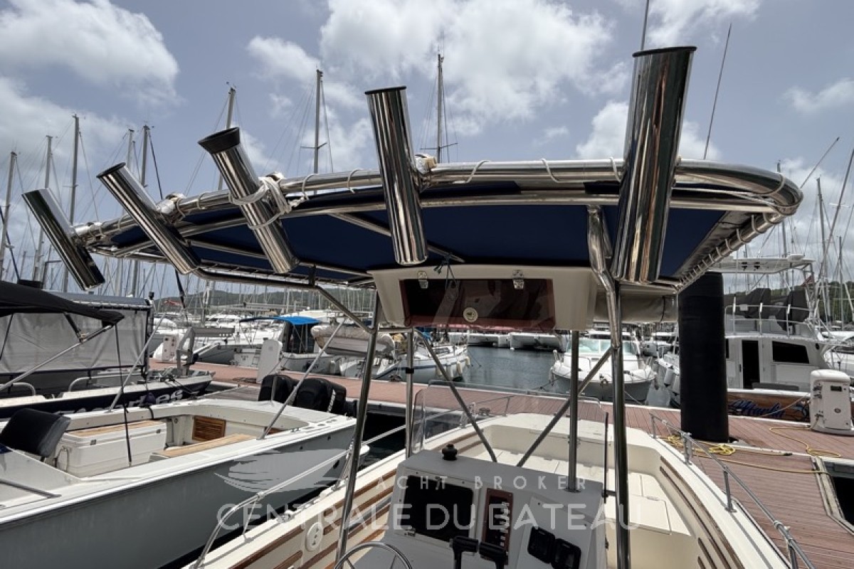 T-Top avec portes cannes - Sea Cat 2550 - Centrale du Bateau